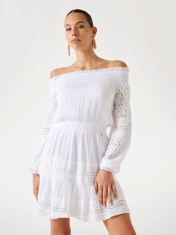 Дамска рокля Guess Audrey с голи рамене
