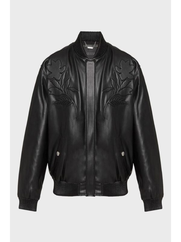  Дамско бомбър яке Guess с флорална бродерия