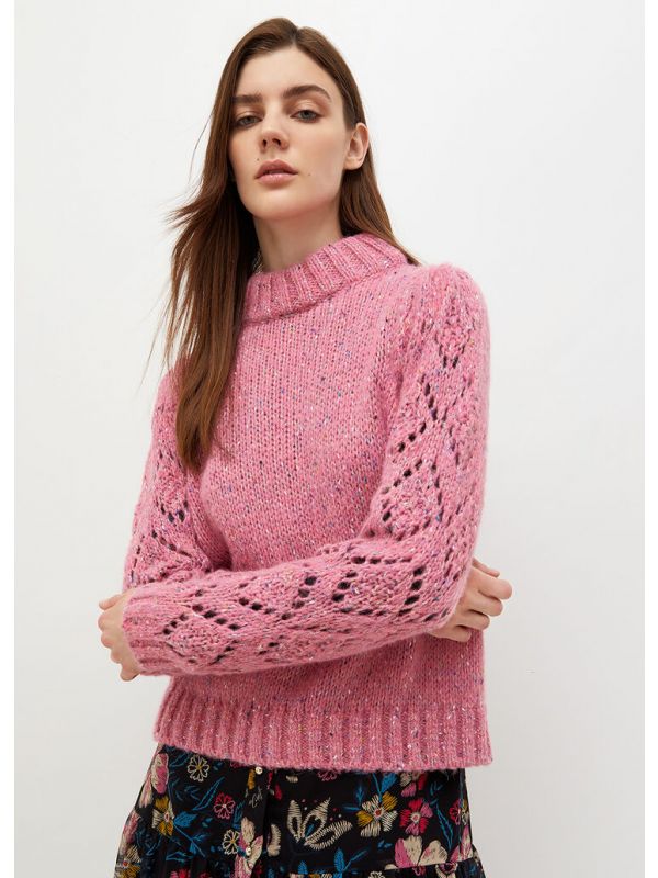 Дамски пуловер с лурекс