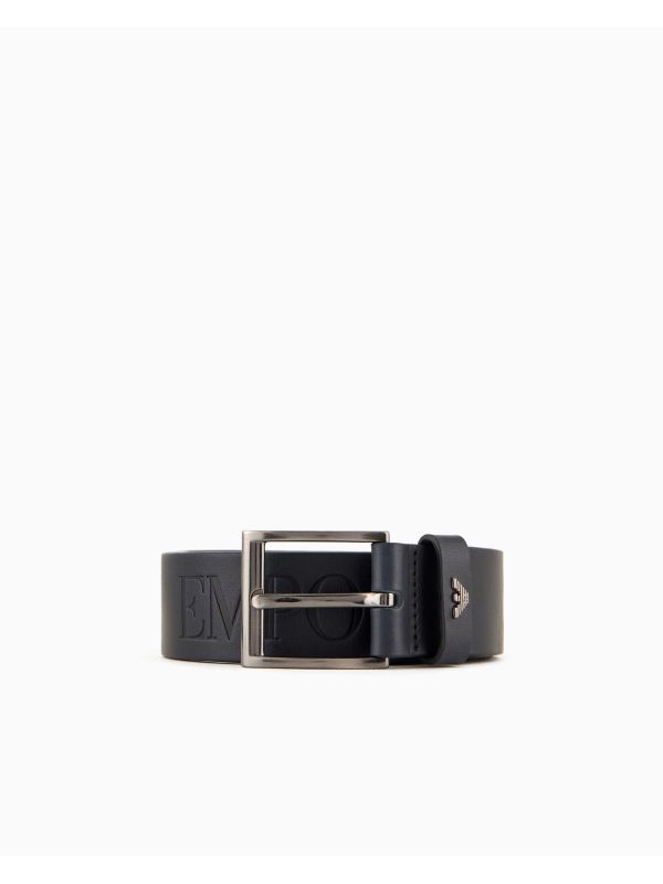Мъжки колан Emporio Armani с релефно лого