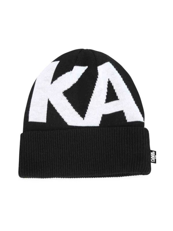 Детска шапка Karl Lagerfeld с лого за момче