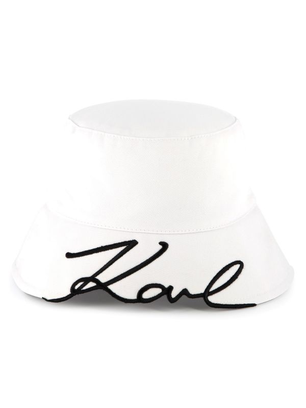 Детска шапка тип бъкет Karl Lagerfeld с лого за момиче