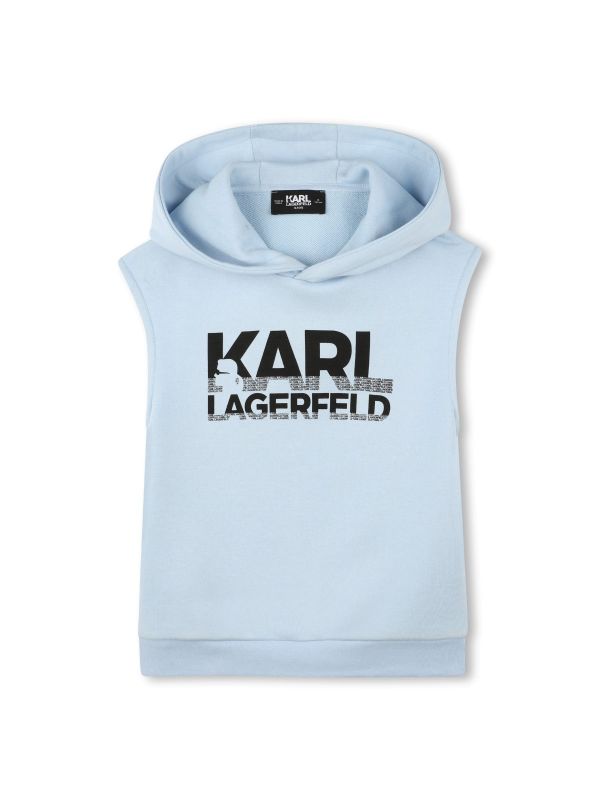 Детски суитшърт без ръкави Karl Lagerfeld с лого за момче