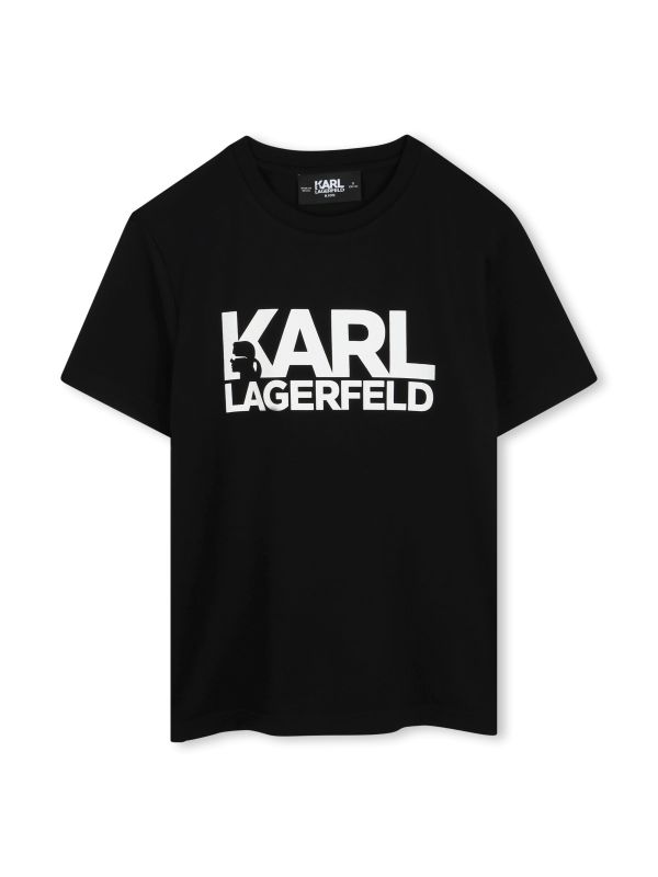 Детска тениска Karl Lagerfeld с лого за момче