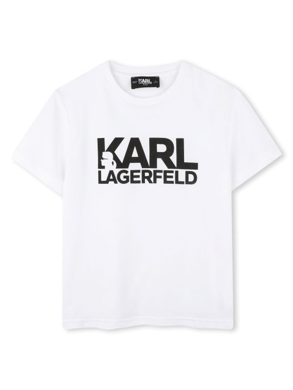 Детска тениска Karl Lagerfeld с лого за момче