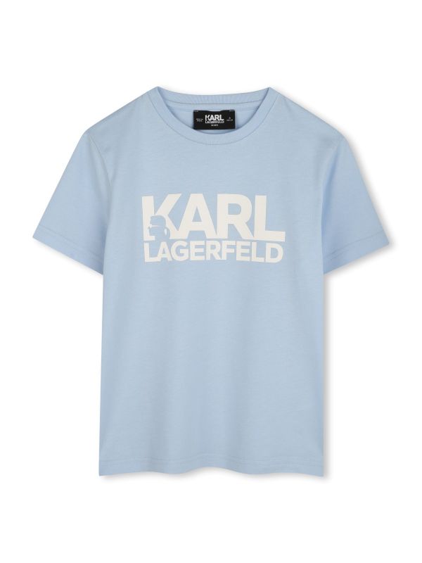 Детска тениска Karl Lagerfeld с лого за момче
