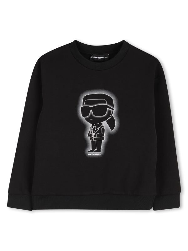 Детски суитшърт Karl Lagerfeld с графичен принт за момиче