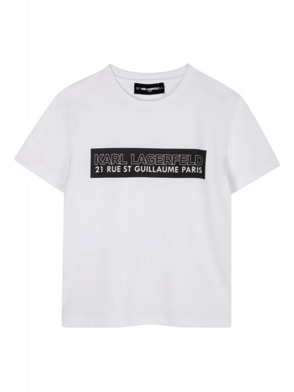 Детска тениска Karl Lagerfeld с лого за момче