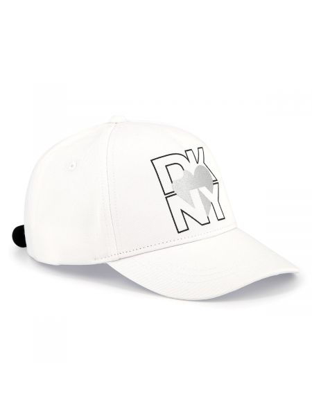 Детска шапка с козирка DKNY с лого и сърце за момиче