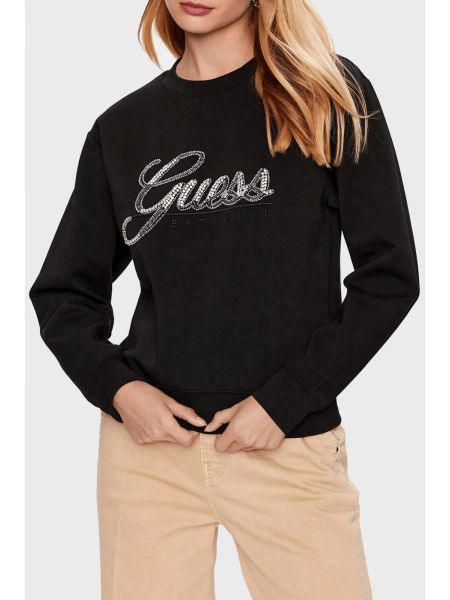 Дамски суитшърт Guess с лого от кристали