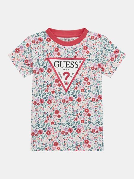 Детска тениска Guess с принт за момиче 
