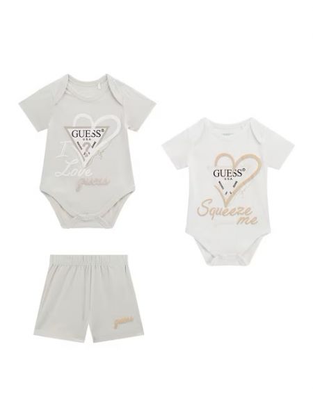 Бебешки комплект Guess за момче с две бодита и къси панталони