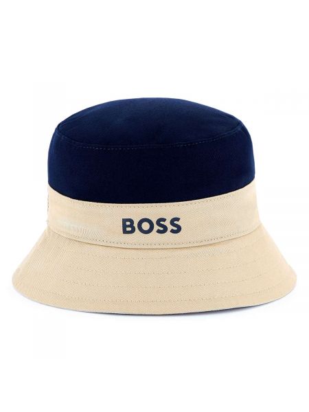Детска двулицева шапка тип бъкет Boss с лого за момче