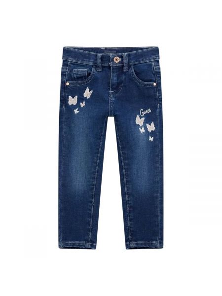 Детски дънки с пеперуди Guess за момиче