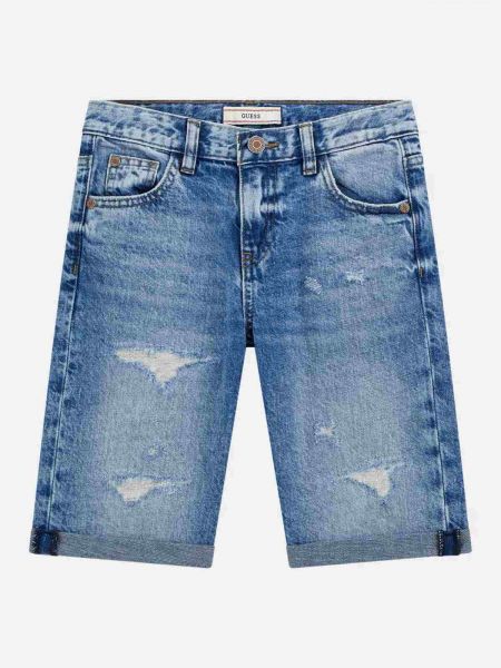 Детски дънкови къси панталони Guess за момче