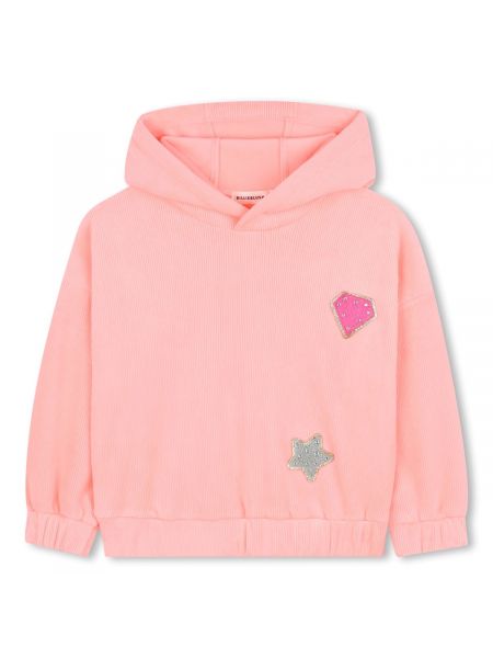 Детски суитшърт Billieblush с качулка и апликации за момиче