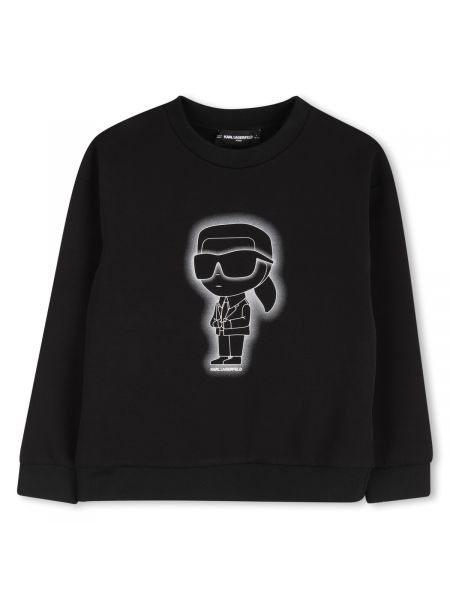 Детски суитшърт Karl Lagerfeld с графичен принт за момиче